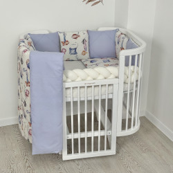 Cotton bed linen set  "Watercolor Ocean" Cotton bed linen set  "Watercolor Ocean"